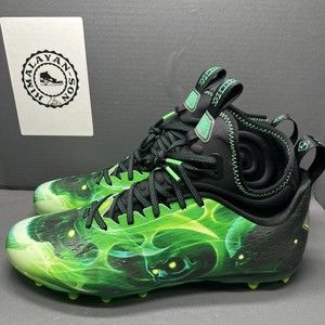 Under Armour Spotlight Lux MC LE Slime Football Cleats 3025376 001 Men Sz 13 NEW